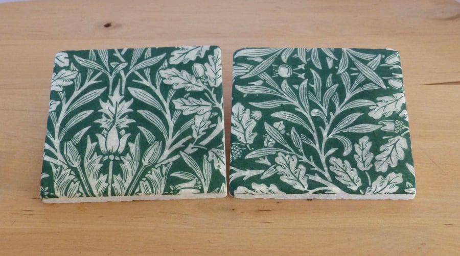 Marble 'William Morris' Coasters