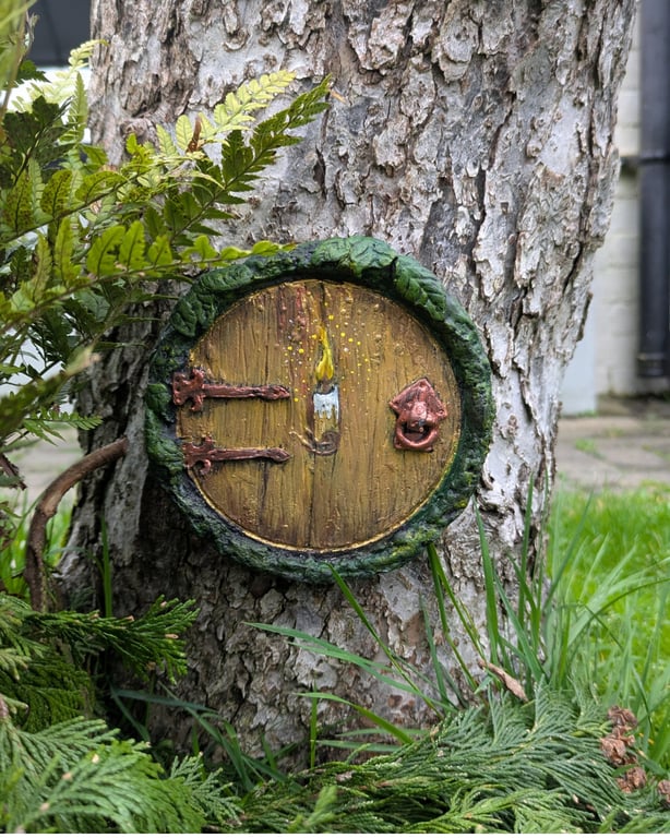 Handmade Fairy Door, The Lantern Maker, Whimsical Faerie Garden Decor
