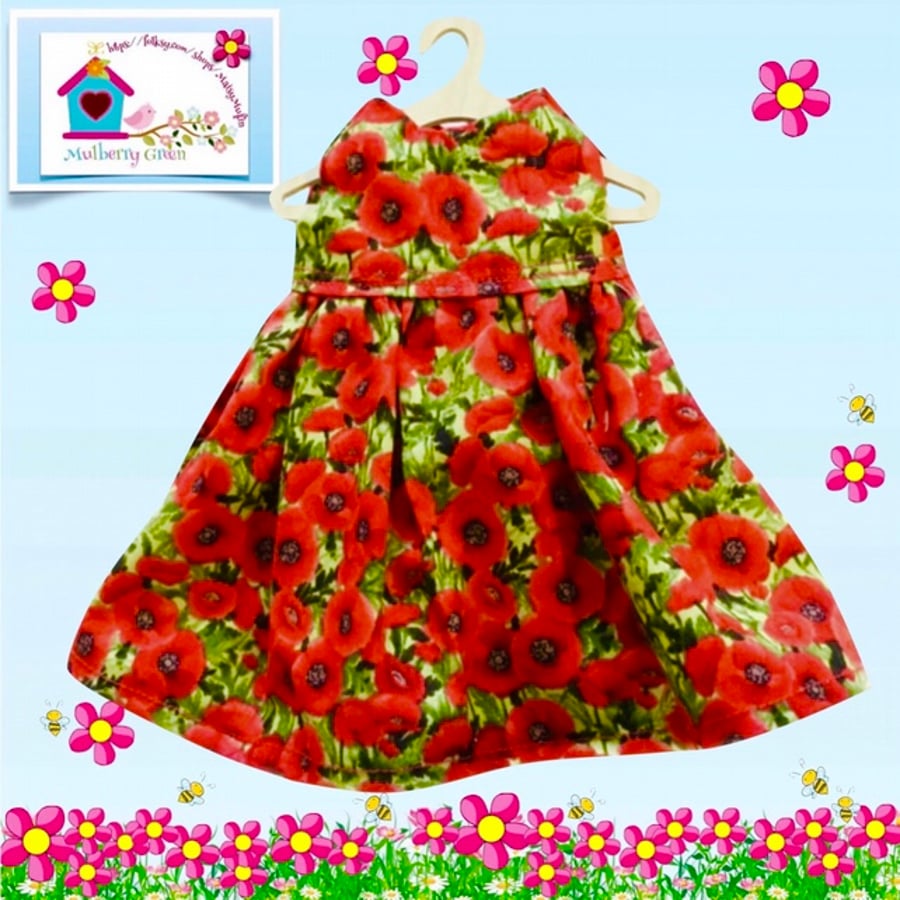 Reserved for Kat - Poppies Dress