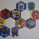 Honeycomb Medal Display Holder - various colours available 