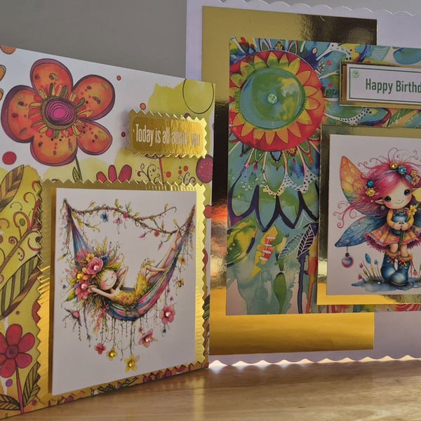 Handmade Fairy Inspired Greeting Card Bundle