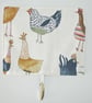 Pair of Old 212S Series Rayburn Hob Lid Mat Pad Covers 2 x Hens Chickens - Image 10