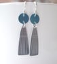 Blue and grey and earrings  - Image 4