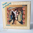 Dancing Deco Couple Anniversary Card