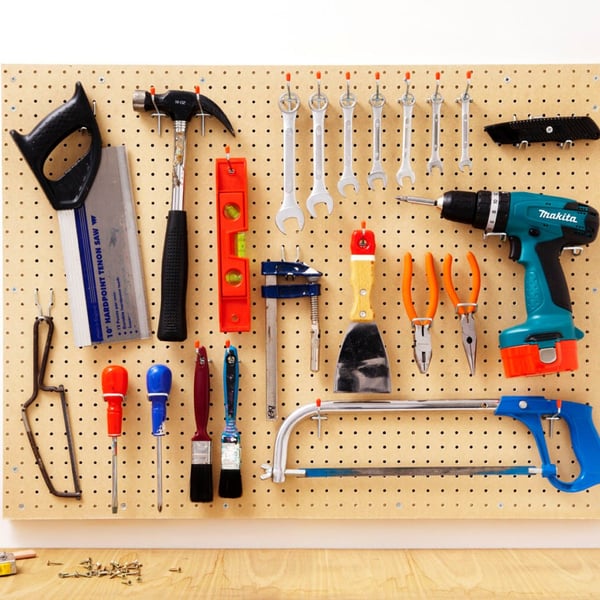 Pegboard - wall storage organiser