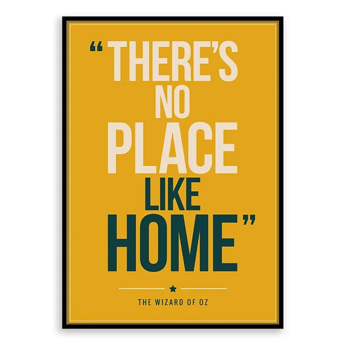 Wizard of Oz Quote Poster Print - Retro Typography Wall Art