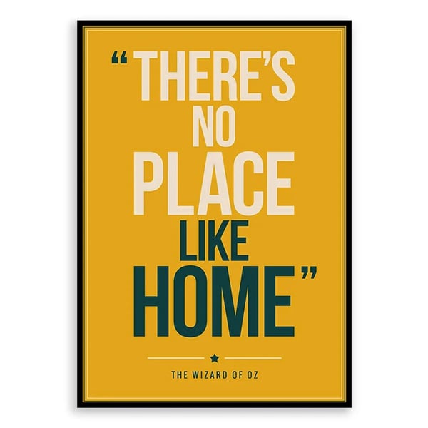 Wizard of Oz Quote Poster Print - Retro Typography Wall Art