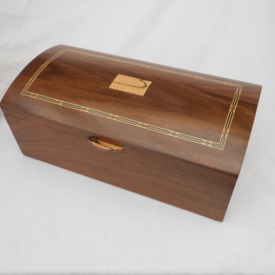 Jewellery Casket- Solid Walnut