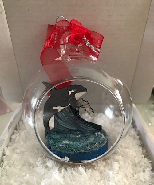 Whale Glass Bauble