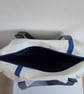 Large Upcycled Sailcloth Travel Bag – Zipped Weekender and Carryall Tote - Image 5
