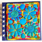 Sketchbook Spiral Bound Square 4 x 4 inches Free Machine Embroidery Cover