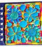 Sketchbook Spiral Bound Square 4 x 4 inches Free Machine Embroidery Cover