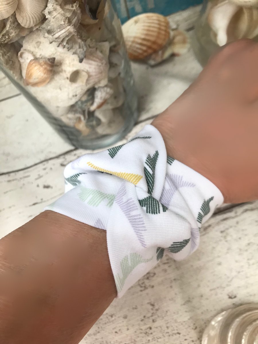 Fabric bracelet wrist cover up, gift idea, wrist cover up, textile bracelet 