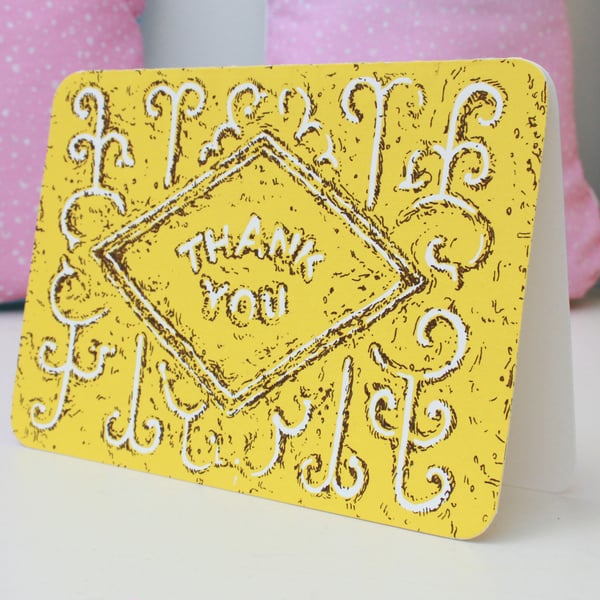 Thank You Custard Cream Biscuit card