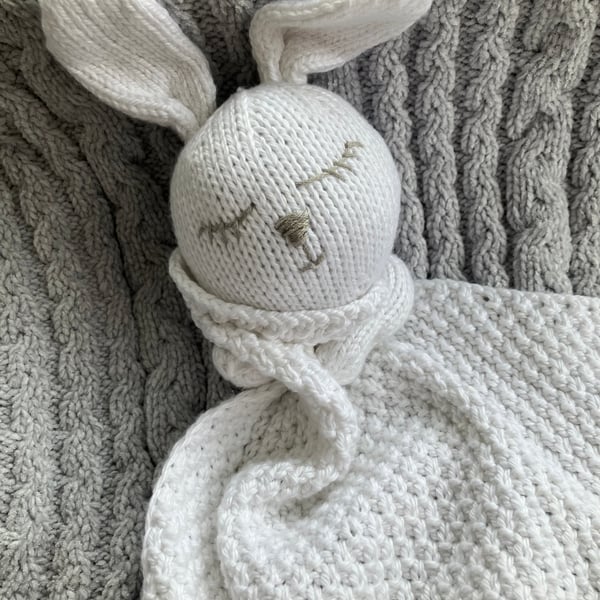 Hand Knitted ‘Snuggle Bunny’ Comforter
