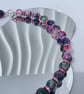 Chunky Beaded Necklace Colourful Jewellery Jade Bead Necklace Handmade UK - Image 1