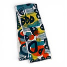  Perfectly Imperfect Crepe de chine long silk scarf 'Troubadour'