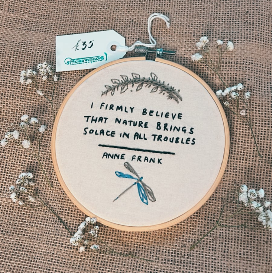 Embroidery Quote