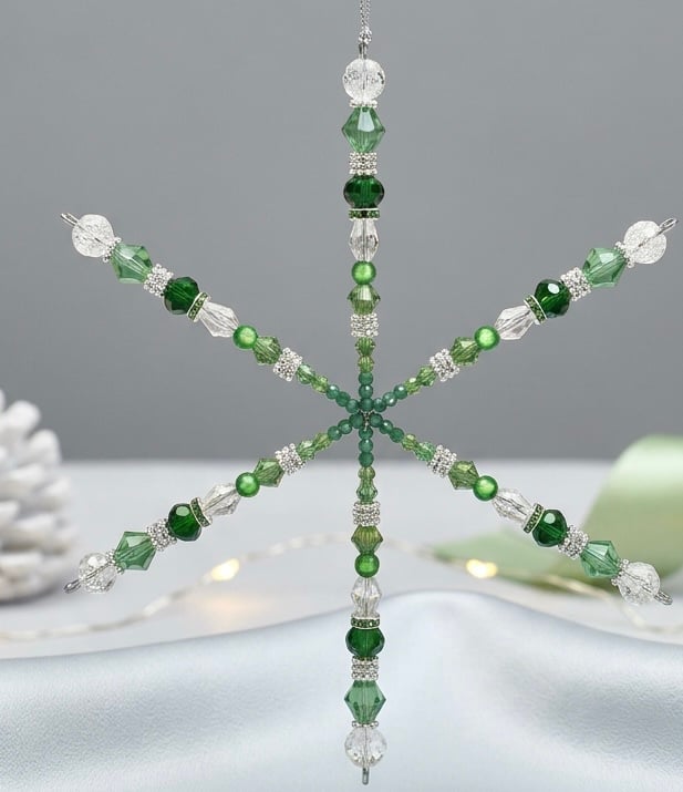 Green Crystal Snowflake 