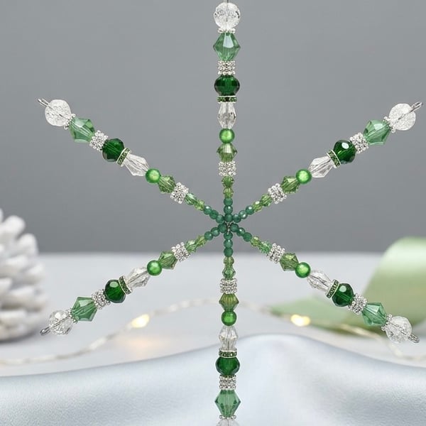 Snowflake Christmas Tree - Suncatcher - Decoration 