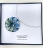 Fused Glass Flower Pendant Choker - Image 5