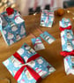 Christmas Gift Box Making Kit – Colourful Snowmen - Image 4