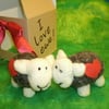 I Love "Ewe" Pair of Valentine Woolly Wallies