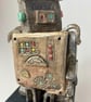 Handbuilt Ceramic Robot Sculpture - One-of-a-Kind Metallic Wobot - Image 4