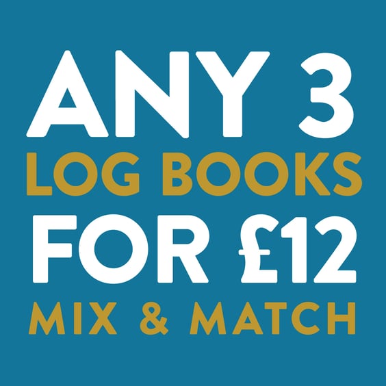 LOG BOOKS BUNDLE OPTION – Any 3 Log Books offer