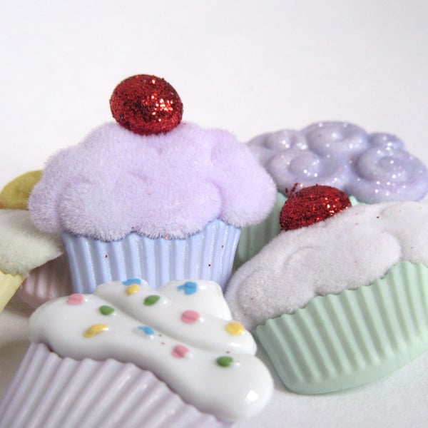 x6 Cupcake Buttons