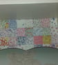 Wooden Wall Shelf Storage Made Using Cath Kidston Rare Vintage Patchwork Design  - Image 5