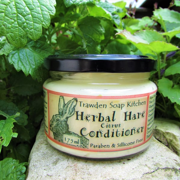 Herbal Hare Citrus Conditioner, large size Free from Silicone & Parabens. Vegan 