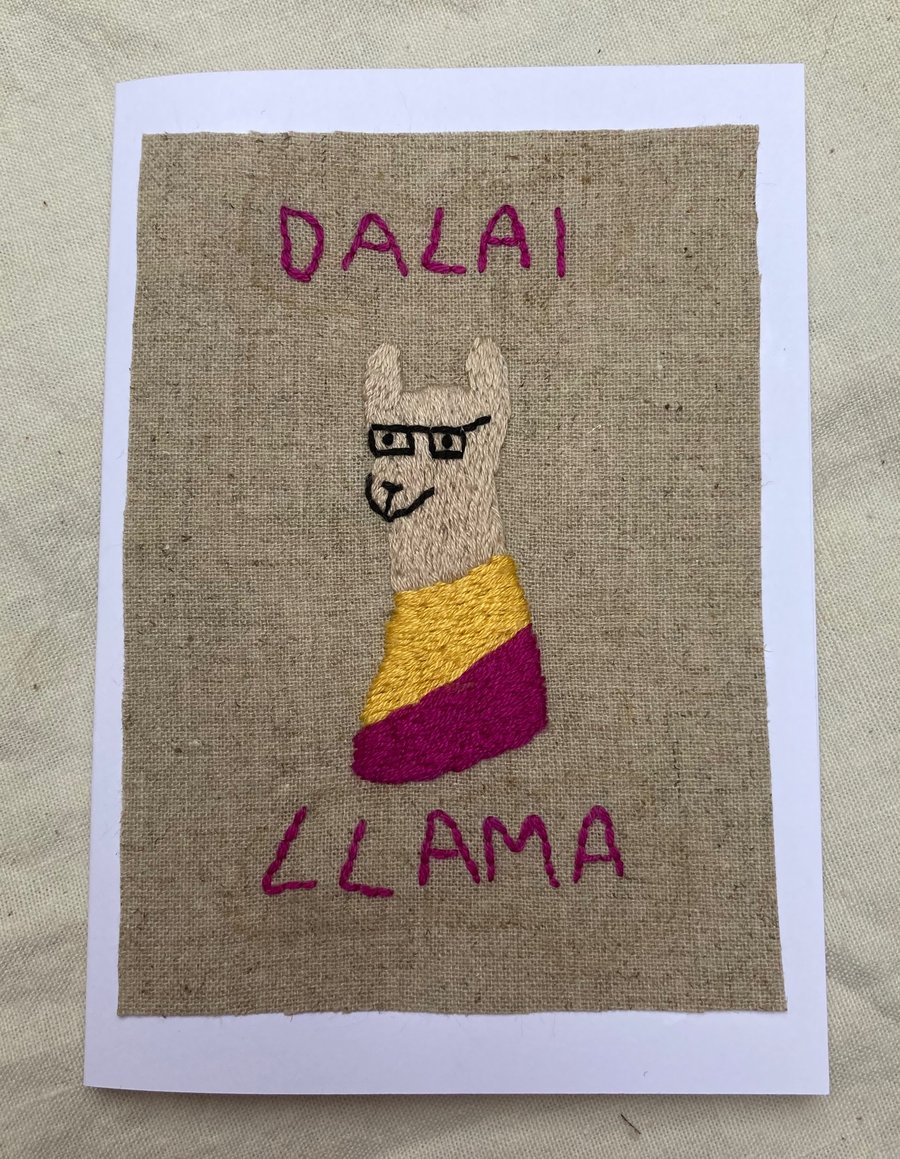 "Dalai llama" greetings card.