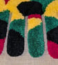 Large Hand Tufted Duafe Adinkra Textile Wall Art  Ghanaian Inspired  A2  Mounted - Image 4