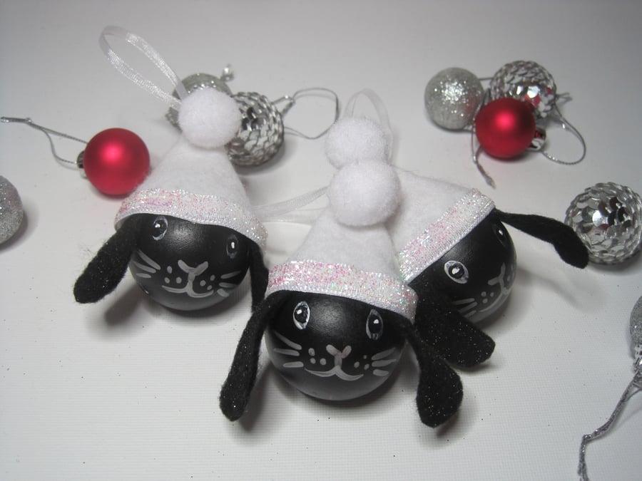 Rabbit Christmas Baubles