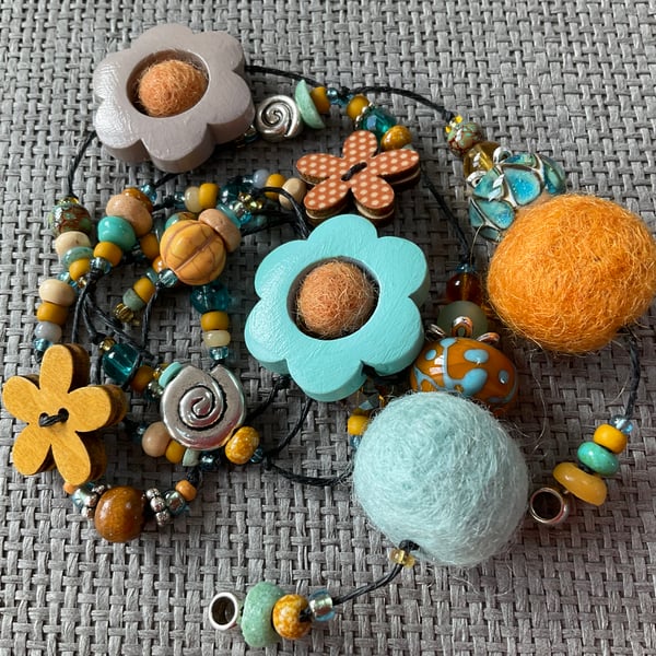 “To The Shore” lariat necklace