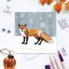 Winter Fox Christmas Card