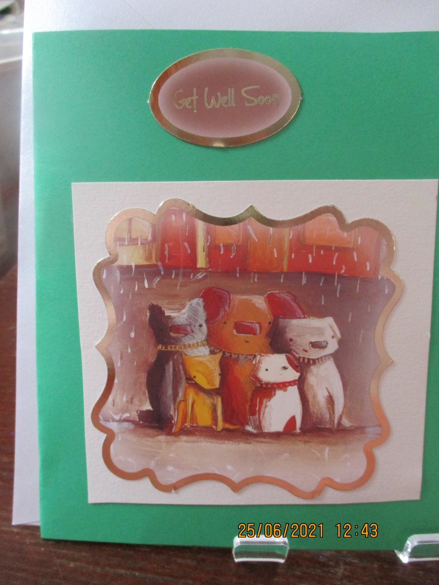 Get Well Soon Dogs Card