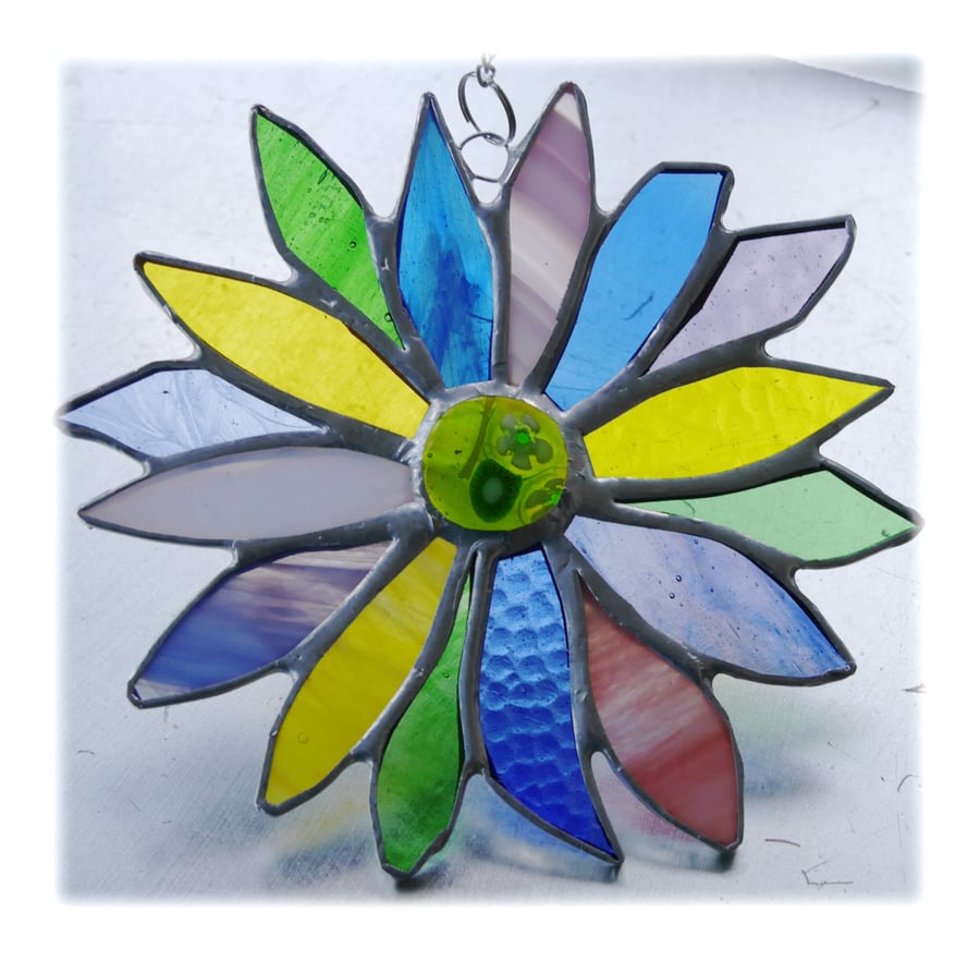 Spring Flower Stained Glass Suncatcher Vernal Equinox 003