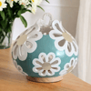 Cool Sage Daisy Gourd Lamp
