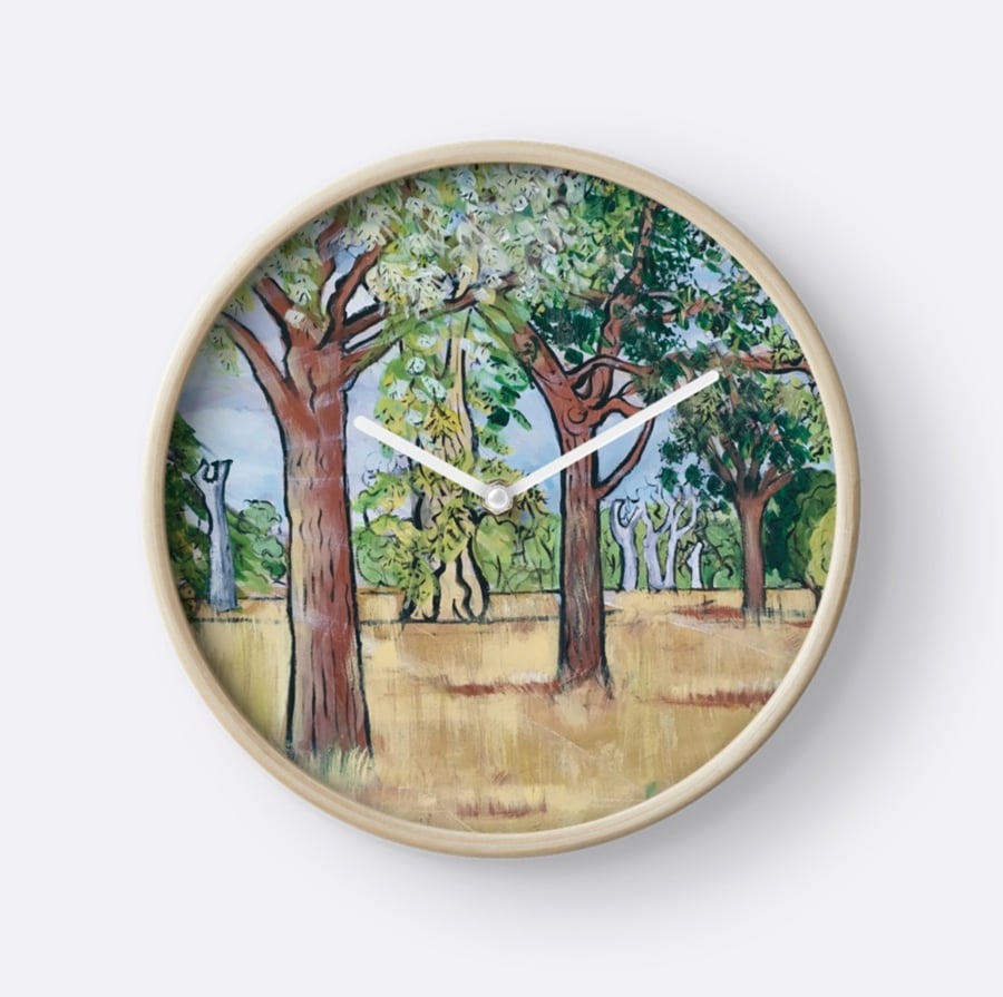 Beautiful Wall Clock Featuring The Painting ‘From One Small Seed...’