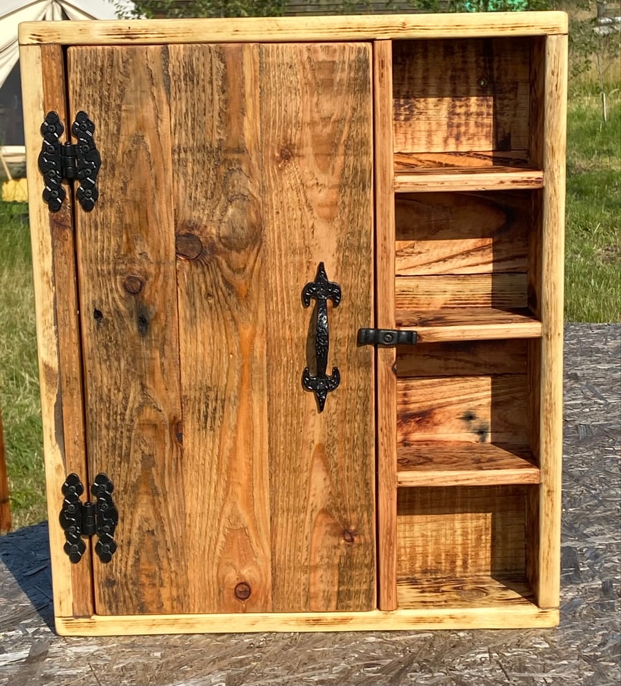 Reclaimed wood medicine cabinet