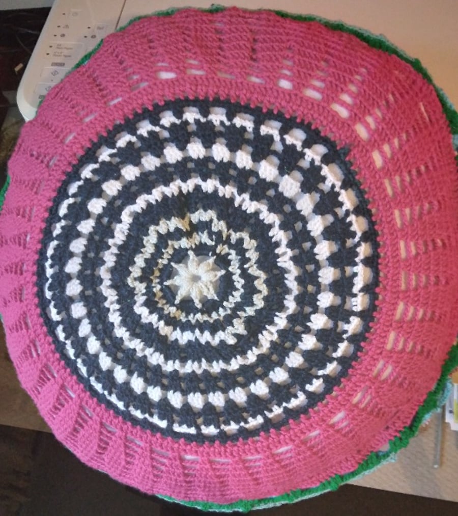 Pillow double face 18 inches crochet