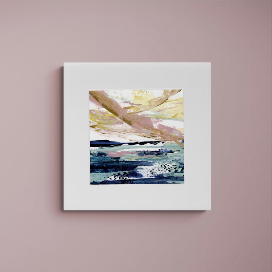 ‘Autumn Whispers’ Mini Mounted Seascape Print