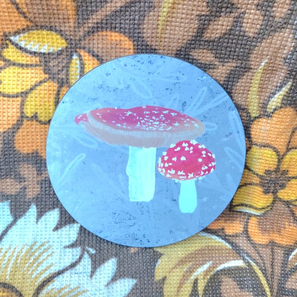 Fly Agaric Fungi Coaster