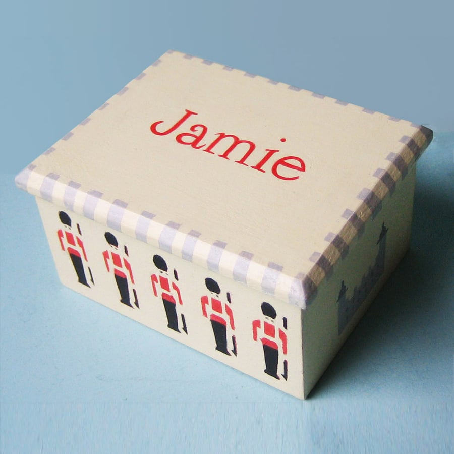 Soldiers, Small Keepsake Box, Christening Gift