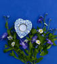 Forget-me-not Tea Light Holder - Hand Painted - Image 4