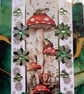 Fairy Toadstools Hand Crafted Decoupage Greeting Card - Blank 3185