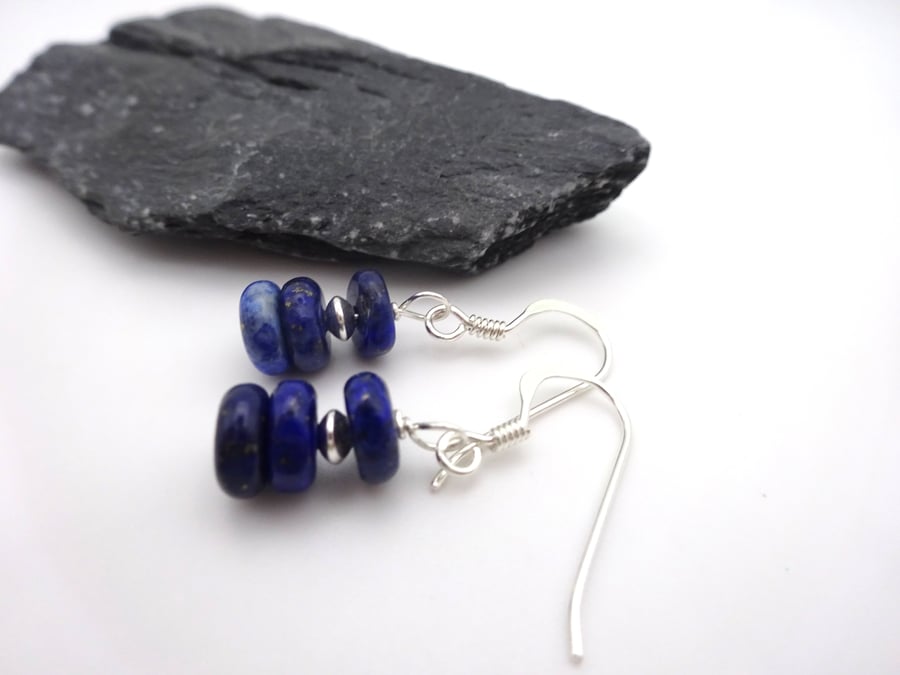 lapis lazuli gemstone earrings