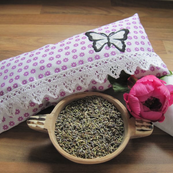 Lavender Scented Butterfly Pillow